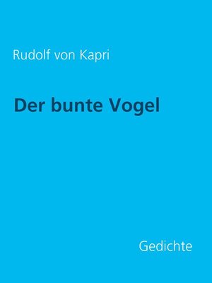 cover image of Der bunte Vogel